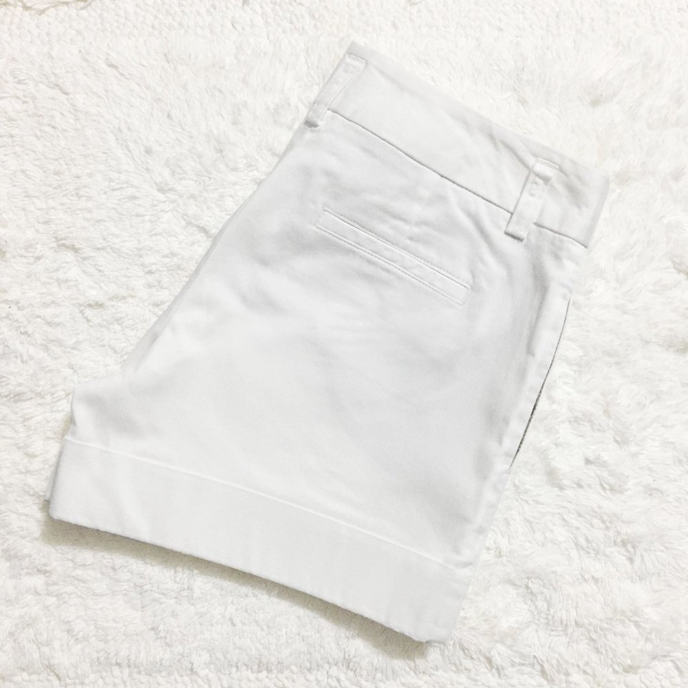 Express | white dressy cuffed shorts